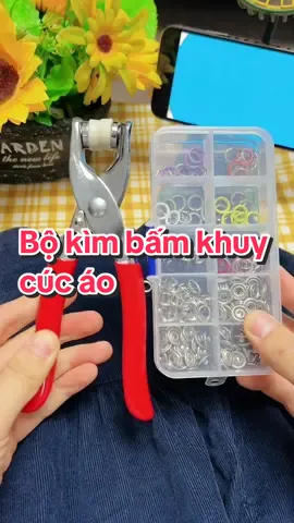 Bộ kìm bấm khuy cúc áo tiện lợi, dễ dàng thao tác tại nhà #kimbamkhuy #kimbamkhuyao #kimbamkhuycucao #kimbamkhuykemcucbam #giadungtienich 