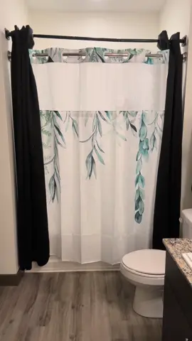 I don’t have to worry about hooks or shower liners thanks to this new no hook shower curtain I got from @Punkray 🩵 #nohookshowercurtain #punkray #showercurtain #snaponliner #bathroomfinds #bathroomupgrade #musthave  #allinone 