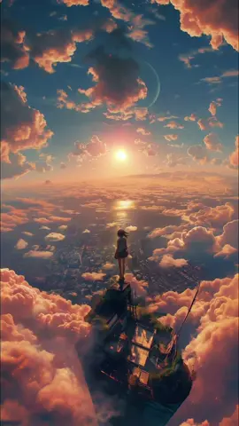 「平穏」※イヤホン推奨 #anime #makotoshinkai #君の名は #天気の子 #yourname #weatheringwithyou #sky #sunset 