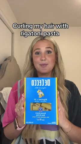 Rigatoni pasta curls! #pastanoodlecurls #noodlecurls #rigationi #curlinghair 