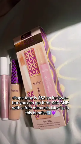 you save so much money getting it in this #tarte #makeup #shapetape #concealer #tartemaracujajuicylip #maracujalipoil #maracujajuicyplumpinglipoil #beauty #TikTokShop #tiktokshopdeals #coupon #sale #viral #fyp #trending #trendingmakeup #creatorsearchinsights #dealsforyoudays 