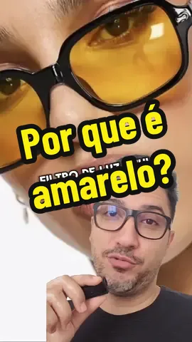 Porque as lentes com filtro de luz azul são amareladas? #otica #optica #luz #filtros #lentes #oculos #oculosdegrau 