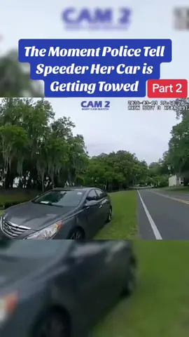 The Moment Police Tell Speeder Her Car is Getting Towed #cops #policeman #police #policeoftiktok #policeofficer 
