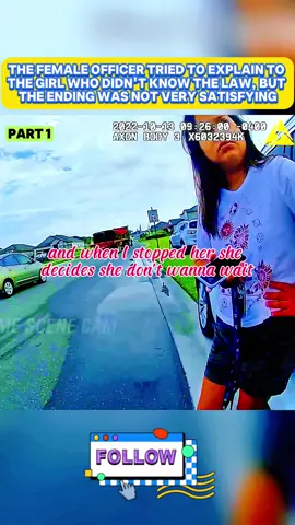 The female officer tried to explain to the girl who didn't know the law, but the ending was not very satisfying #police #crime #case #girl #law #officer #viral #foryou #cops #usa 