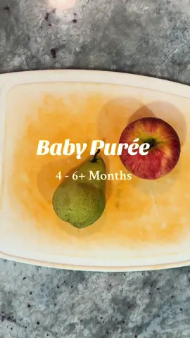 pear + apple purée 4-6+ months (with pediatrician approval) • 1. wash pear and apple 2. cut into thin slices  3. fill water reservoir to the max line 4. select the fruit function for 20mins  5. top with cinnamon + if baby doesn't love it, mix with another puree or something that they do like • #babyfood #foodbaby #4monthsold #5monthsold #babyrecipes #babyfoodrecipes #babypuree #6monthsold #blw #babyledweaning @Bear Electric Appliance 