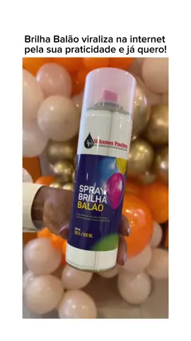 O queridinho da galera e sucesso de vendas!  🎈O Spray Brilha Balão é um produto inovador e de alta qualidade, especialmente desenvolvido para deixar os balões mais brilhantes e atrativos, sem deixar melecado.  Garanta hoje mesmo o seu!  #brilhabalão #brilhabalao #silicones #brilho #balão #festa #festainfantil #festejar 