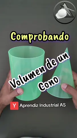 ✅ Comprobando el Volumen de un Cono👍 #welding #taller #AprendizIndustrial #tecnico #escuela 