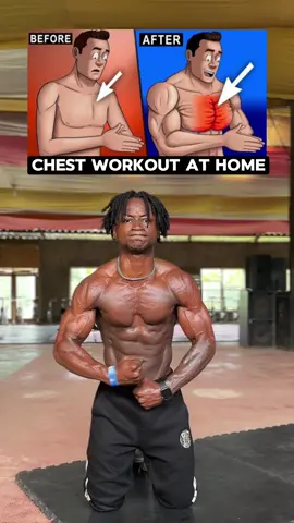 Chest Workout At Home. Save and transform your body at home. . . . . . . . . . . . . . . . . . . . . #chestworkout #chest #homeworkout #beginnerfriendly #calisthenics #goviral #trending #exercise 