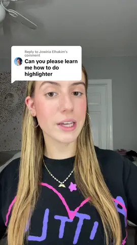 Replying to @Jowiria Elhakim how to use highlighter! #beginnermakeup #makeuptutorial #highlightertutorial #makeuphacks 