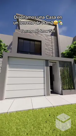 Adquiere este Proyecto en nuestra Tienda Virtual 🧑🏻‍💻 (link en la bio). Diseñamos una Casa con ambientes amplios en un terreno de 6m x 15m #arquitectura #arquitectura3d #planosarquitectonicos #planosdecasas #casasmodernas #diseñodecasas #parati