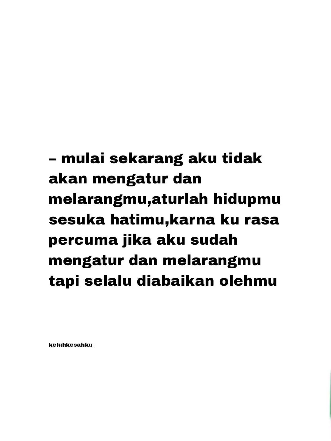 karena itu hanya akan menyakiti diriku☺️. #keluhkesahku_ #sadstory #galaubrutal #sadvibes🥀 #4u #foryourpage #tentangkamu 