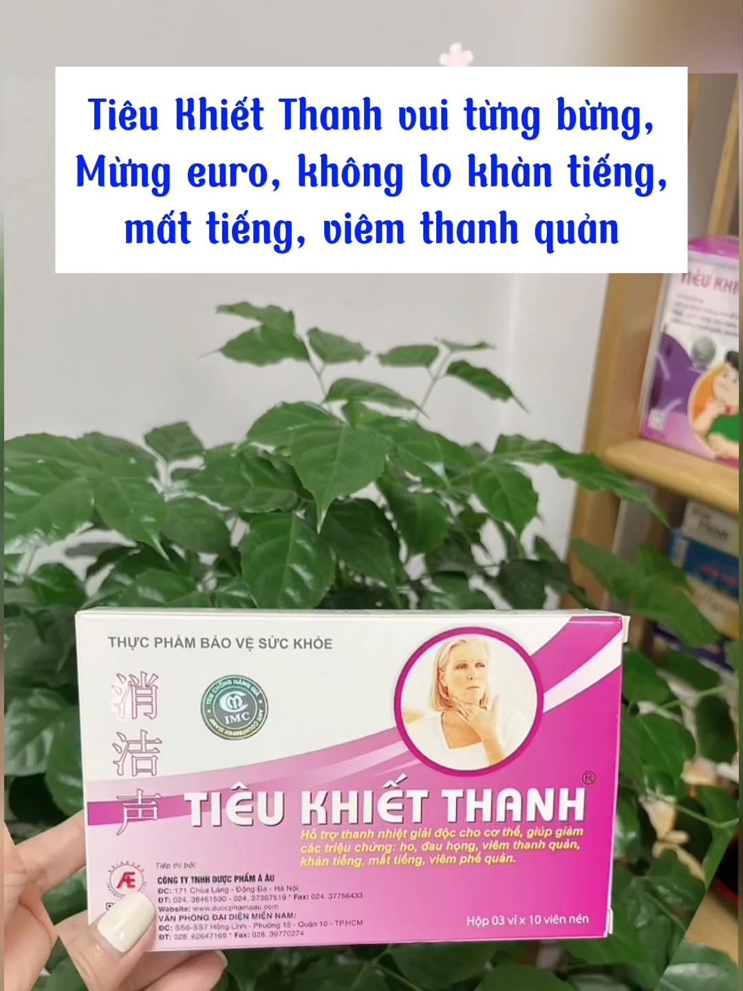 Tiêu Khiết Thanh vui từng bừng, Mừng euro, không lo khàn tiếng, mất tiế ng, viêm thanh quản #tieukhietthanh #khantieng #viemthanhquan #tieukhietthanhplatinum #mattieng #songkhoe247 #learnontiktok #xuhuong #trending #EURO2024