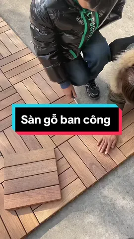 Sàn gỗ vĩ nhựa lót ban công dày 2cm 12 nan 30*30cm, vĩ sàn gỗ ban công vườn ngoài trời cao cấp. #GamingOnTikTok #giadungtienich #giadinhviet #dogiadunhthongminh #sangobancong #sangiago #xuhuong 