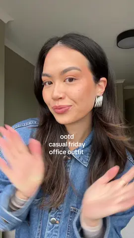 Double denim is back baby 💙 #fyp #officeoutfit #officeoutfitinspo #casualfridayattheoffice #corporateoutfit #lawyersoftiktok @Bared Footwear @Nude Lucy @Benefit Australia 