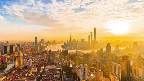From day to night#cityview #nightview #lightshow #China #shanghai #timelapse 