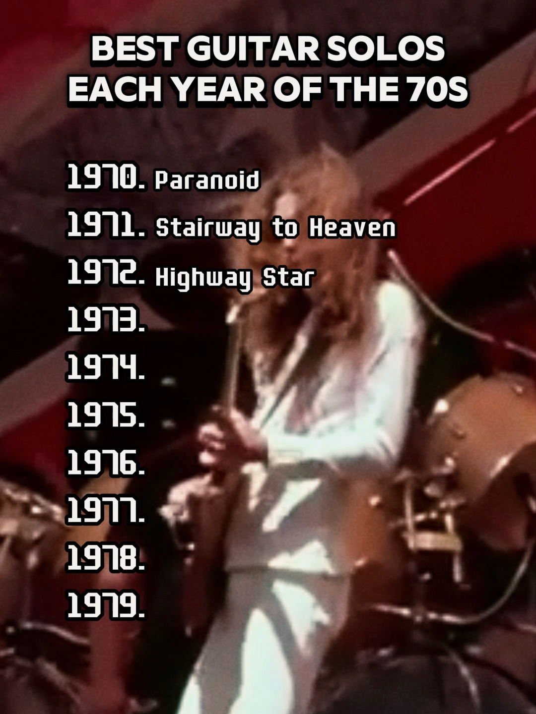 Best Guitar Solos Each Year Of the 70s #70smusic #70s #fy #Popular #Songs #1970smusic #1970s #Music #Classics #Hits #music #60s #hits60s #guitar #guitarsolos #riff