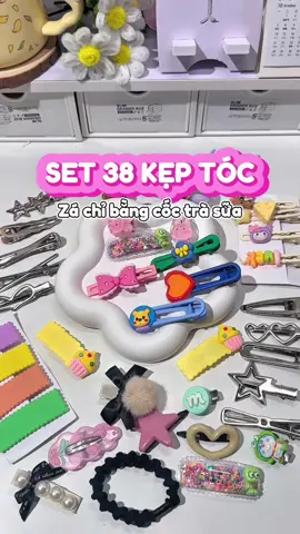 Shop này bán vì đam mê nè mấy bà ơi. Set 38 kẹp tóc mà chỉ hơn 50k thôi nè #keptoc #setkeptoc #unboxing #keptocxinh 