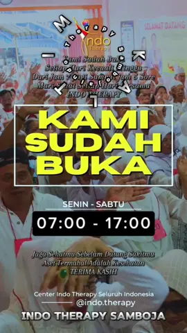 KAMI SUDAH BUKA 🙏🌐 INDO THERAPY SAMBOJA KALIMANTAN TIMUR 👍👍 #indotherapy #samboja #indotherapysamboja #kalimantantimur #fypシ 