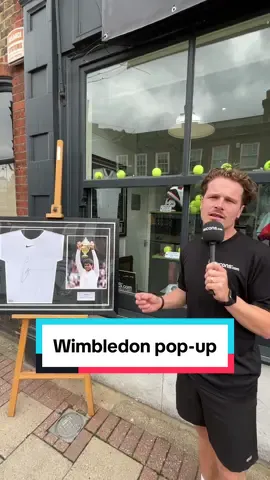 Behind the scenes of our Wimbldon pop-up shop!🎾 #memorabilia #icon #iconic #Wimbledon #alcaraz 
