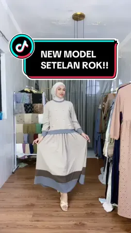 Setelan rok terbaru, siap-siap launching di Live joley 😍😍 #knitdress #ootdngantor #ootdhijab #dailyjoley #outfitmuslimah #fypシ゚viral 