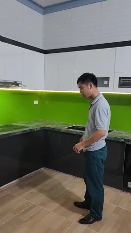 cách lắp cánh góc tủ bếp với bản lề 165