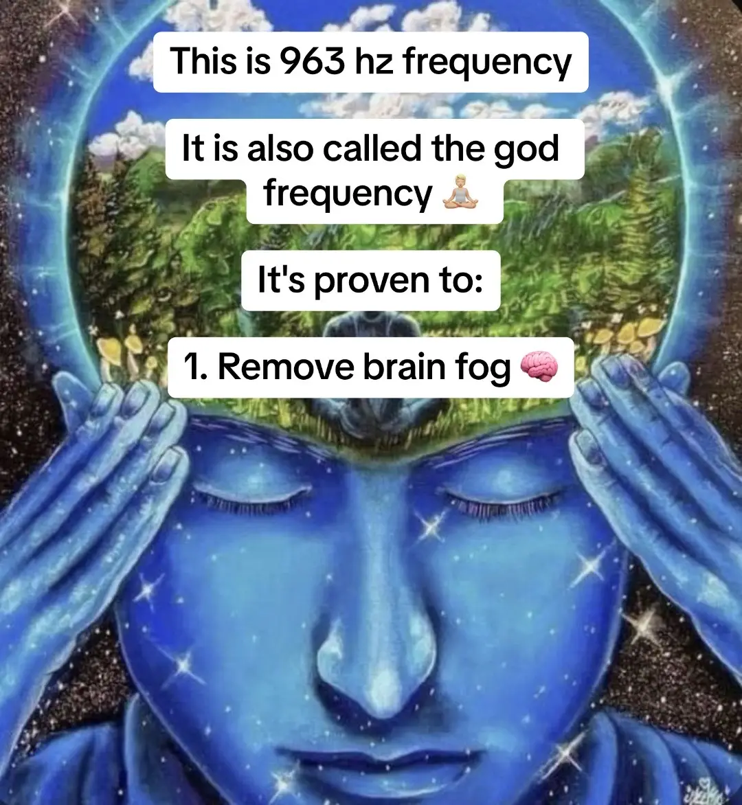 The 963 hz frequency is believed to remove brain fog, improve clarity and activate pineal gland 🙏🏻 #spirituality #528hz #HealingJourney #meditation #spiritualtiktok 