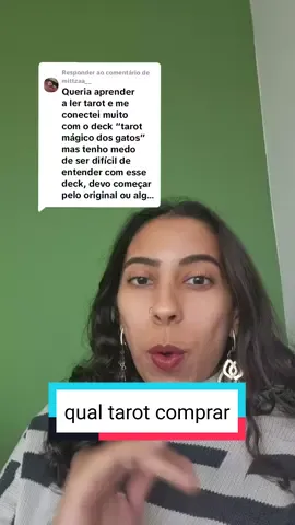 A responder a @mittzaa__ com qual deck começar a ler tarot #tarotiniciantes #tarologia #tarotconsulta #tarot #dicasdetarot  #comolertarot 