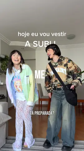 trocando de estilo com @Sublinhando 💖☠️hahaha amei a versao subli do multiverso! #fashiontiktok #estilos #fypシ 