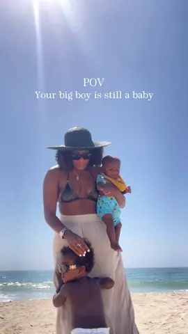 It’s easy to forget sometimes, because they can be such a big help. But I try to always allow the space for my oldest to still be a baby. He may be a big boy, but he’s still mamas baby 🤍 #2under2 #twoundertwo #MomsofTikTok #blackmomsoftiktok #momtok #boymom #babiesoftiktok 