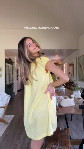 theme for the bridesmaids this morning was yellow!! PJs are from @Piyama_co #weddingtiktok #weddingday #bridesmaids #OOTD #outfits 
