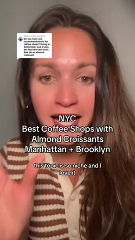 Replying to @Luke here are some of the best places to go in NYC for a great coffee and a delicious almond croissant! This combo is elite and one of my favorites 😋  #nyc #nyccoffee #newyorkcity #nycthingstodo #nyctiktok 