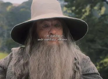 and gandalf means comfort #lordoftherings #thehobbit #gandalf #ianmckellen 