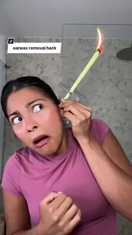 almost burnt my house 😅 #longvideos #beautyhack #earwaxremoval 
