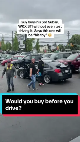 I don’t know what’s crazier, that he bought the same car he currently has in his garage or that he buys before he drives. 🤔 🤷🏻‍♂️  @@Williboybought and sold this car from the auction in less than 10 days! 🤯 had some aftermarket stuff done to it, but that didn’t scare this buyer.  ##carsoftiktok##cars##wrxsti##wrx##carcommunity##cartok