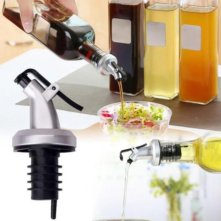 Pack Of 2 Oil Dispenser Sealed Oil Bottle Stopper Kitchen Glass Olive Oil Dispenser Bottle Oil and Vinegar Dispense https://alifonline.pk/products/2pc-oil-bottle-stopper Alif Online #Bestseller