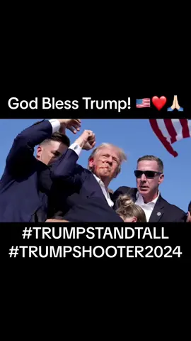 TRUMP STANDS TALL JUST AFTER BEING SHOT 07/13/2024 #trumpstandtall #trumpshooter2024 #trump #maga