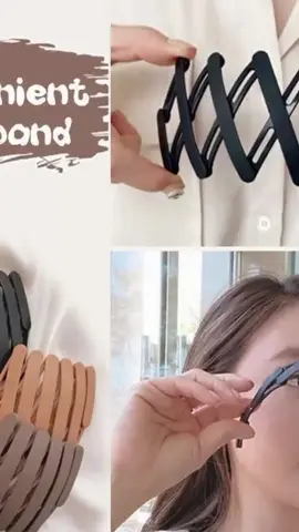 New 1PC Retractable Pocket Hair Band Vintage Foldable Headbands Expandable Hair Accessories Only ₱18.81! #affiliatemarketing #foryoupage #viral #fyp 