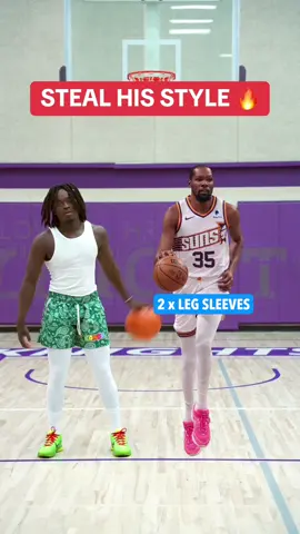 STEAL KDs STYLE 🔥 #kevindurant #basketballaccessories #basketballlegsleeve #fyp 
