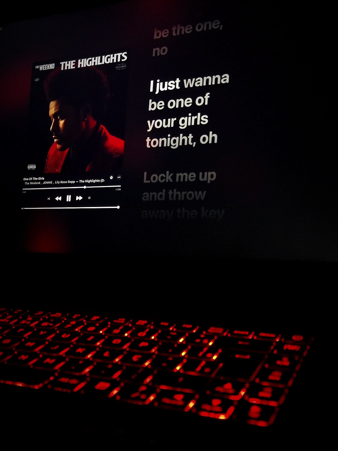 one of the girls - the weeknd, jennie #fyp #music #lyrics  #theweeknd #jennie