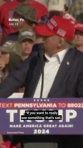 This was the scene as shots rang out at Donald Trump's rally on Saturday. The suspected gunman and one spectator were killed, and Trump was rushed off stage but is safe, officials said. The shooting is being investigated as an assassination attempt. Tap the link in our bio for live updates on this developing story. #trump #trumprally