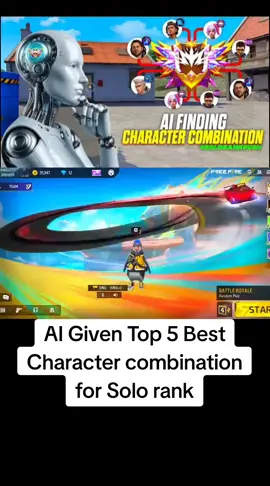 AI Given Top 5 Best Character combination for Solo rank push in br rank - in free fire #character #psjaniff #ob45 #update #freefire #freefire_lover #foryou #foryoupage #fyp 