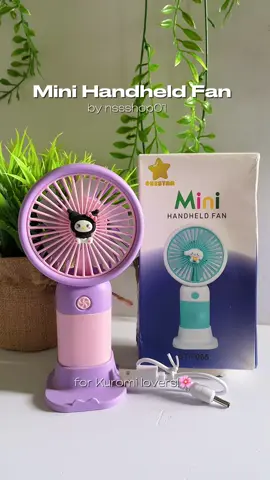 For kuromi lovers out there!😍💗  #foryou #tiktokaffiliate #affiliatemarketing #tiktokshop #minihandheldfan #handheldfan #kuromi #NSSLightUpYourWorld 