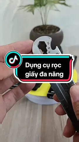 Dụng cụ rọc giấy đa năng, chất liệu thép không rỉ. Được tích hợp nhiều chức năng trong một sản phẩm, dùng ở văn phòng hay mang theo đi làm đều rất thuận tiện. #dungcurocgiay #dungcurocgiaydanang #daorocgiay #daorocgiaydanang 