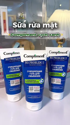 Sữa rửa mặt gel quốc dân vạch xanh✨ #compliment #skincare #xuhuong #suaruamat #srm #suaruamatcompliment #xuhuong #viralvideo 