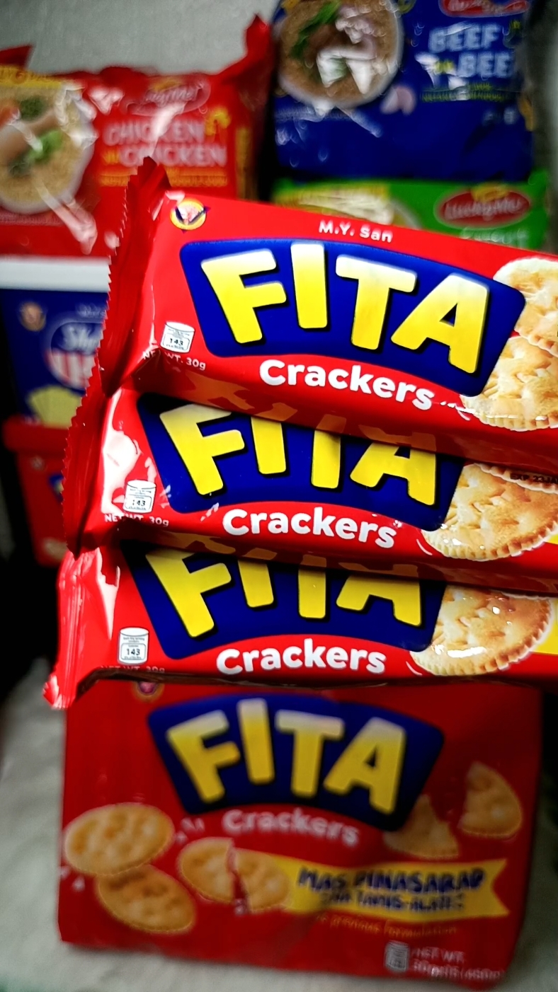 M.Y. San Fita Crackers | 30 Grams x 15 Pieces | Available in Duo Bundle #mondenissin #mysanfitacrackers #snackrecommendation #backtoschool #baonsaschool 