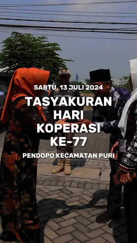Selamat Hari Koperasi ke 77 🥳🥳 Di tasyakuran tahun ini Ibu Bupati @ikfinafahmawati berharap koperasi semakin melekat di hati masyarakat dengan berbagai terobosan baru. Dan semoga seluruh koperasi terus berkembang dan maju, tentunya dapat mendukung peningkatan ekonomi.