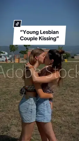 “A Young Lesbian Couple by Themselves Kissing and Cuddling Each Other” by Blackboxguild #wlw #lgbtq #lesbians #Love #lesbianlove #LoveIsLove #kiss #cute #adobestock 