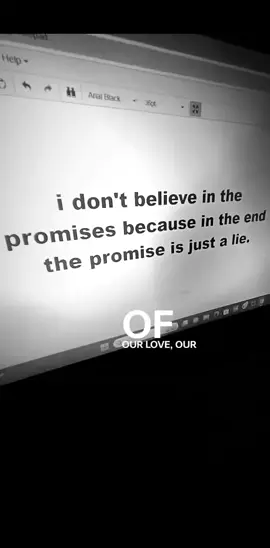 promise it's just a promise 💔