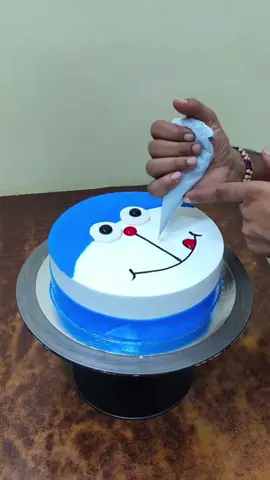 DOREMON CAKE | DOREMON FACE CAKE DECORATING | DOREMON NEW CAKE DESIGN | DOREMON CAKE RECIPE #cakedecorating #heart #fyp #france #tiktok #foryoupage 