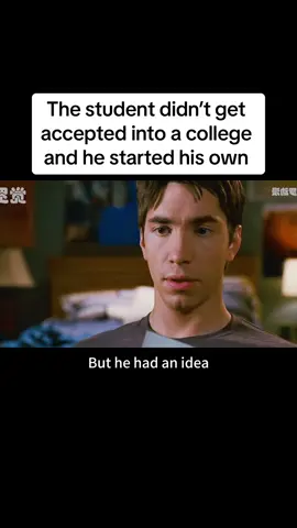 The student didn’t get accepted into a college and he started his own #tiktok #movie #film #movieclip 